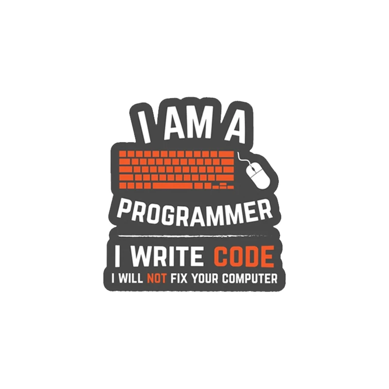 استیکر لپ تاپ لولو طرح من برنامه نویسم کد مینویسم کامپیوترت رو درست نمیکنم مدل 303
