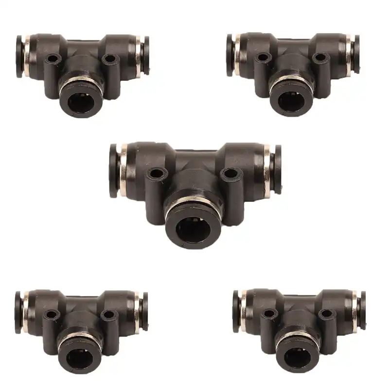 اتصال سه راهی پنوماتیک مدل T کد PT8-8-8 بسته 5 عددی