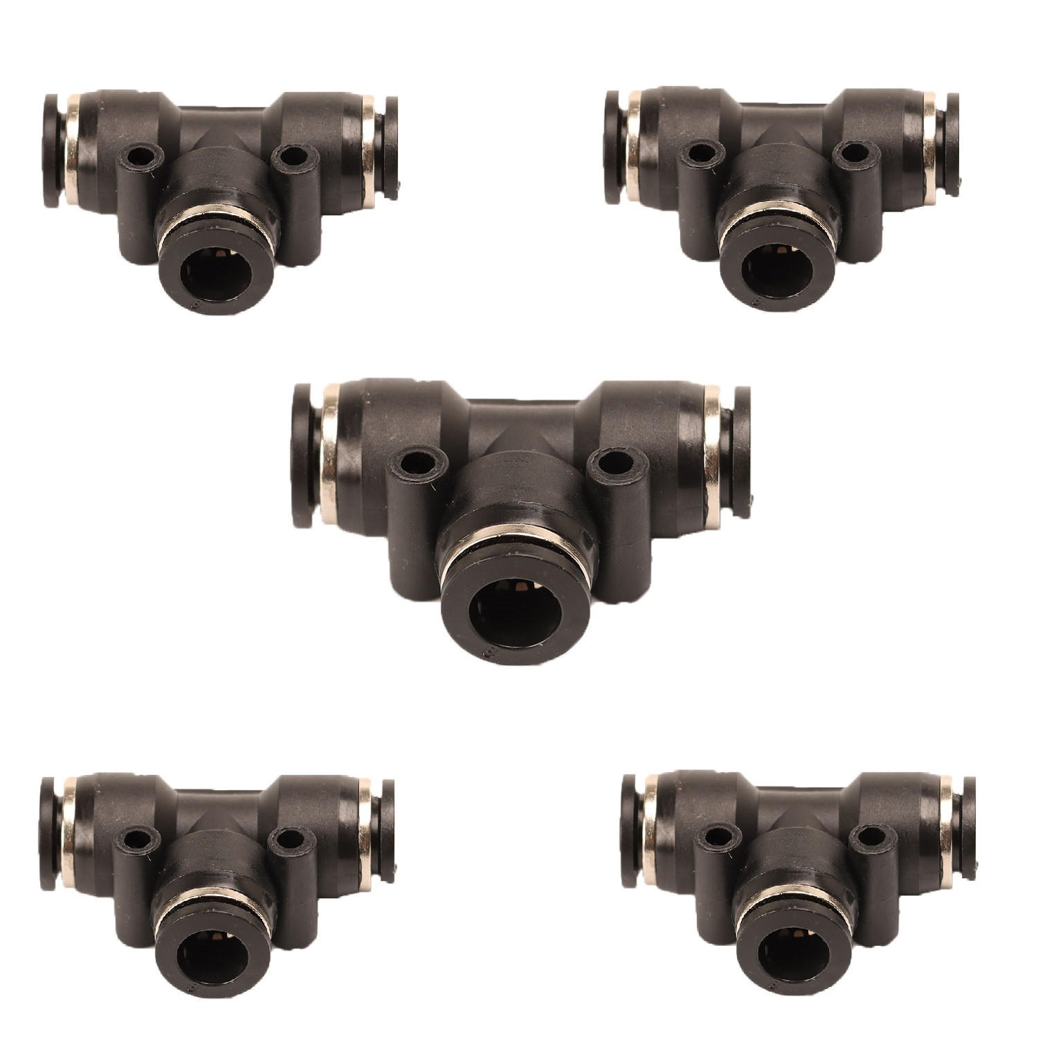 اتصال سه راهی پنوماتیک مدل T کد PT8-8-8 بسته 5 عددی اتصال سه راهی پنوماتیک مدل T کد PT8-8-8 بسته 5 عددی