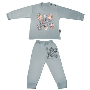 ست تی شرت و شلوار نوزادی کد T-7721