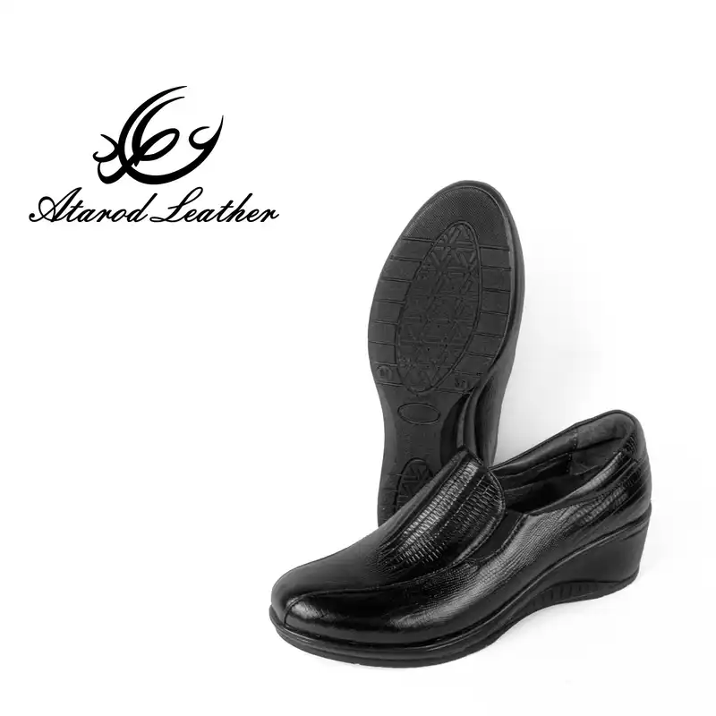 کفش روزمره زنانه چرم عطارد مدل چرم طبیعی کد SH187