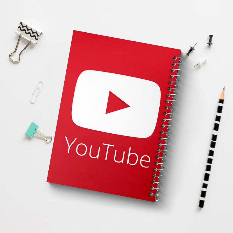 دفتر مشق 50 برگ خندالو مدل یوتیوب YouTube کد 8429