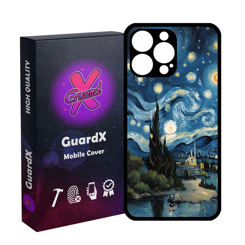 کاور گارد ایکس طرح ونگوگ مدل Glass10702 مناسب برای گوشی موبایل اپل iPhone 14 Pro Max