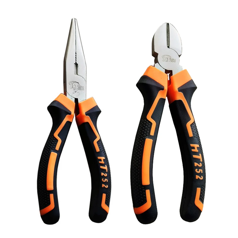 انبر سیم چین و دم باریک اچ تی مدل H - 00252 مجموعه دو عددی