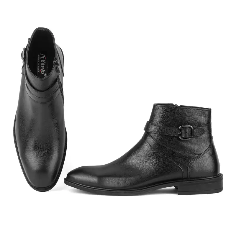 نیم بوت مردانه پاتن چرم آفتاب مدل F101