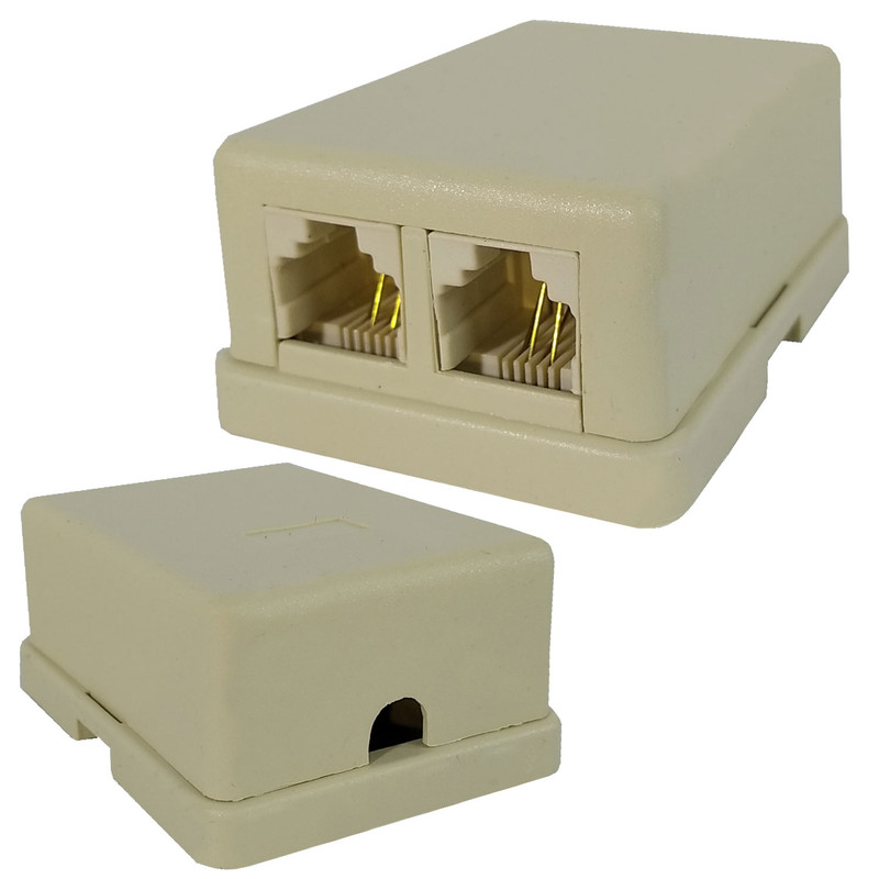 مبدل سوکت تلفن 1 به 2 کد 006HB