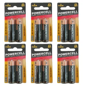 باتری قلمی پاورسل مدل Super Extra Heavy Duty بسته 12 عددی