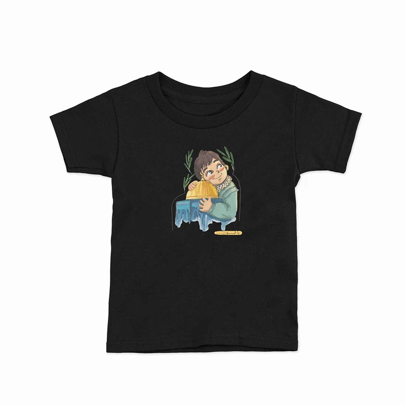 تی شرت آستین کوتاه یقه گرد بچگانه اسکرین شاپ مدل حامی کوچک 