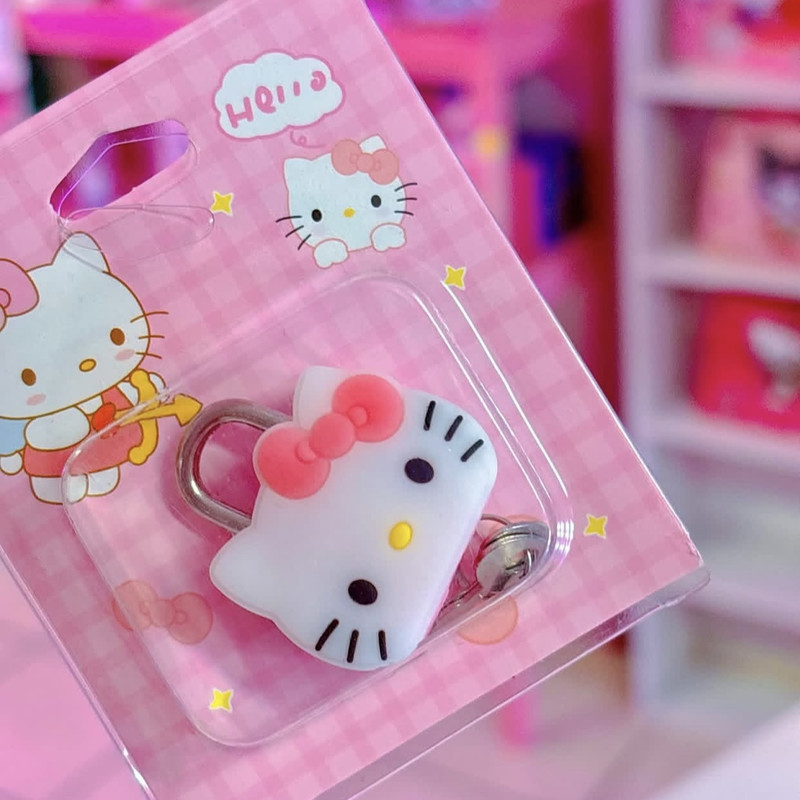 قفل آویز مدل سیلیکونی فانتزی طرح هلو کیتی