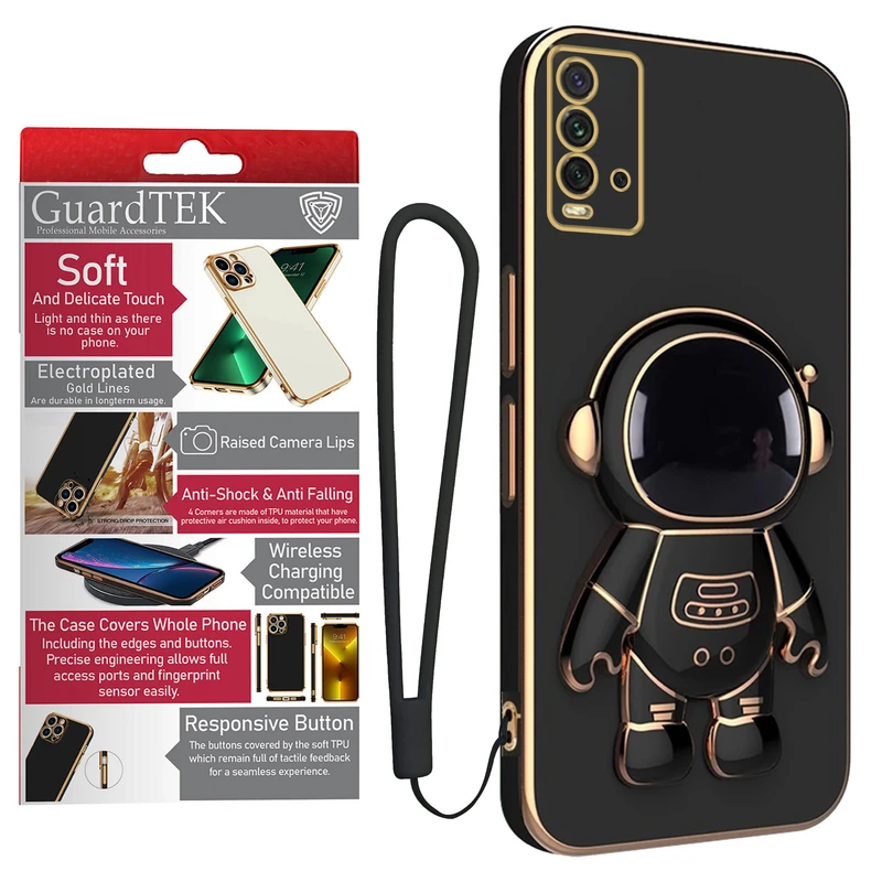 کاور گاردتک آساک مدل Astronaut Strap مناسب برای گوشی موبایل شیائومی Redmi 9T به همراه بندآویز