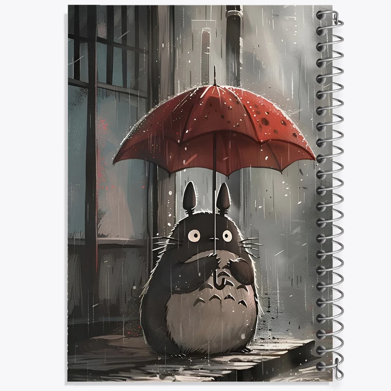 دفتر شطرنجی 50 برگ خندالو طرح انیمه توتورو (Totoro)  کد N4391