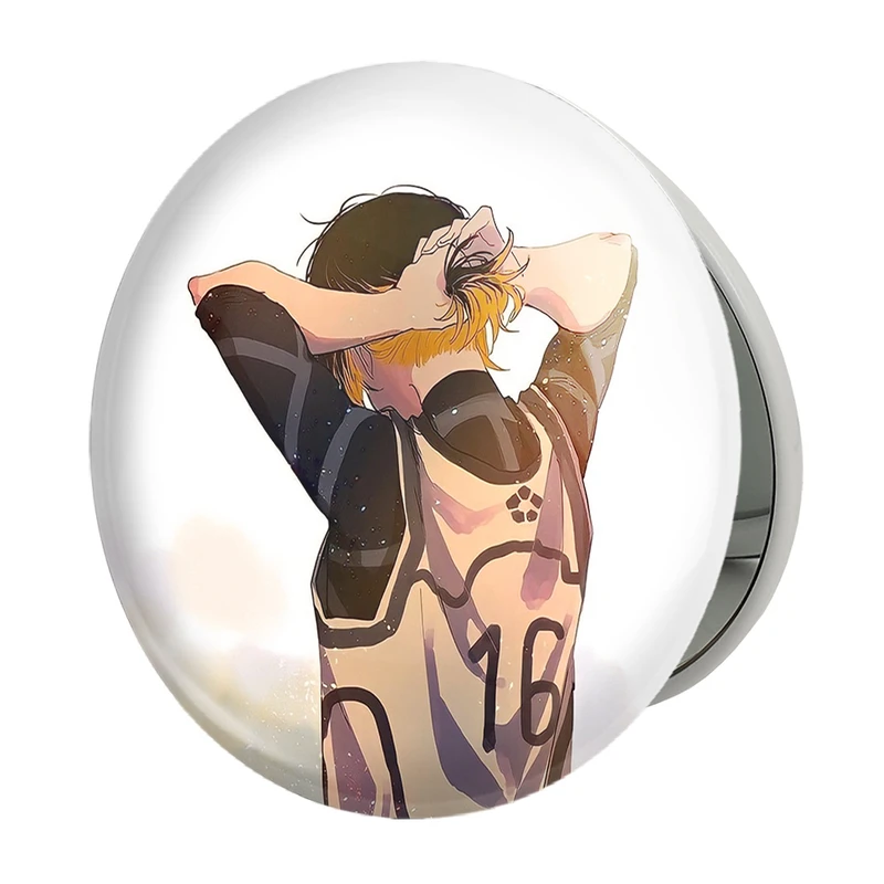 آینه جیبی خندالو طرح مگورو انیمه بلو لاک Blue Lock مدل تاشو کد 24400 