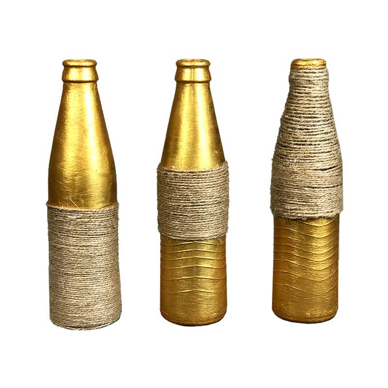 گلدان دکوری مدل پتینه مجموعه 3 عددی