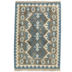 گلیم دستبافت یک و نیم متری مدل قشقایی کد 597934