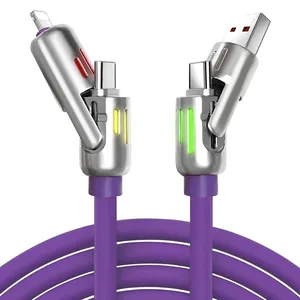کابل تبدیل USB-C و USB-A / Lightning / USB سنتکس مدل C27 طول 1متر