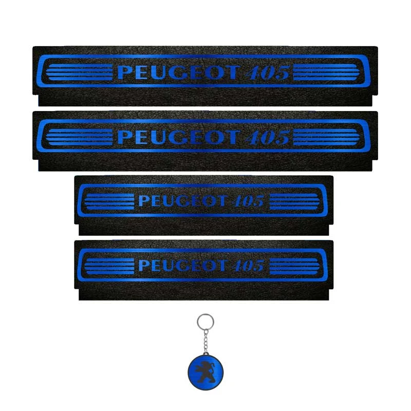 برچسب پارکابی خودرو لندمون کد LM160 MB مناسب برای پژو405 مجموعه 4 عددی به همراه جا کلیدی