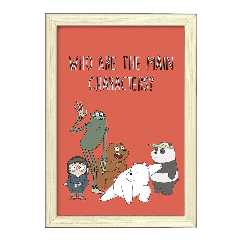 تابلو خندالو طرح انیمیشن سه خرس کله پوک کد 27634