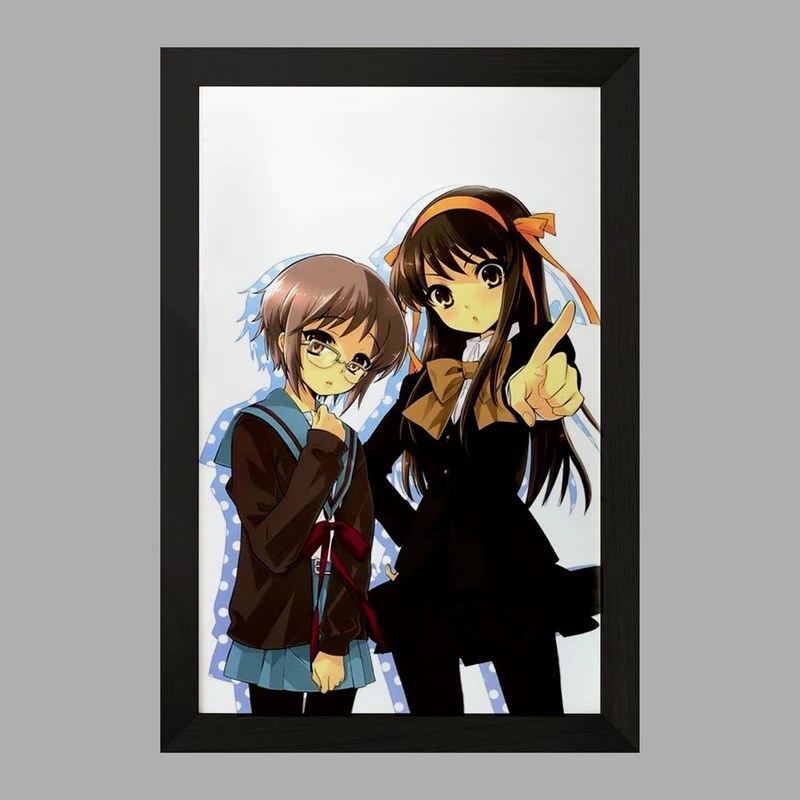 تابلو خندالو مدل هاروهی و یوکی انیمه ناپدید شدن هاروهی سوزومیا کد 24322