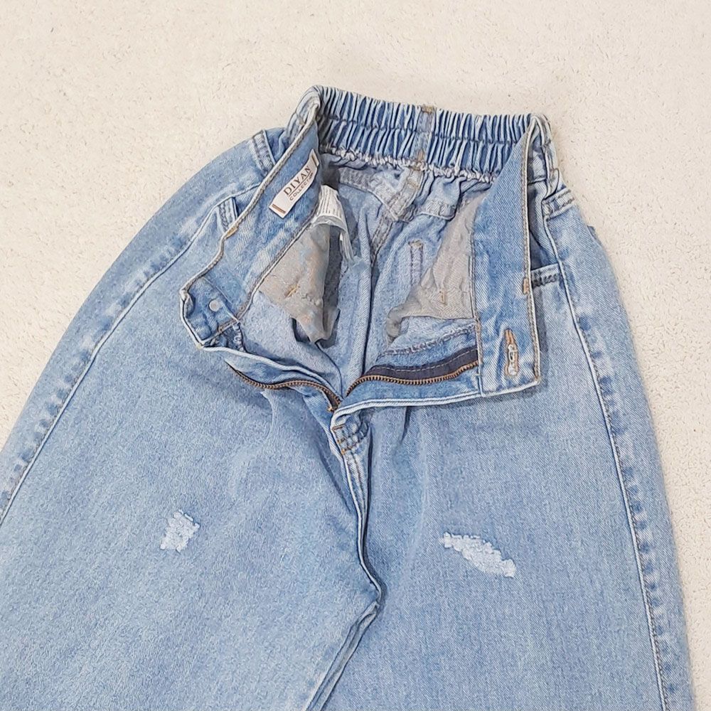 شلوار جین زاپ دار زنانه دیان مدل بگ -  - 13