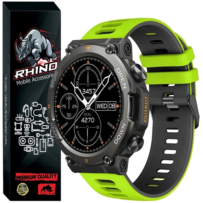  بند راینو مدل Silic-2C مناسب برای ساعت هوشمند اسمارت T45i 22MM