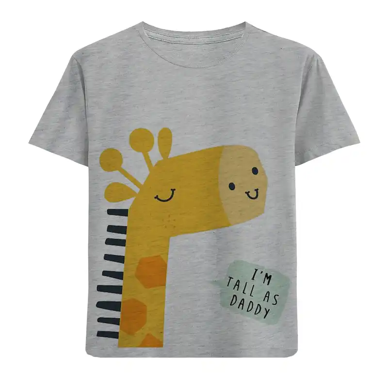 تی شرت پسرانه مدل زرافه F365