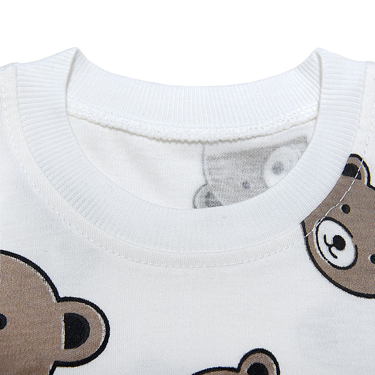 ست تی شرت آستین بلند و شلوار بچگانه سپیدپوش مدل خرس شکلاتی کد 1402753 -  - 9
