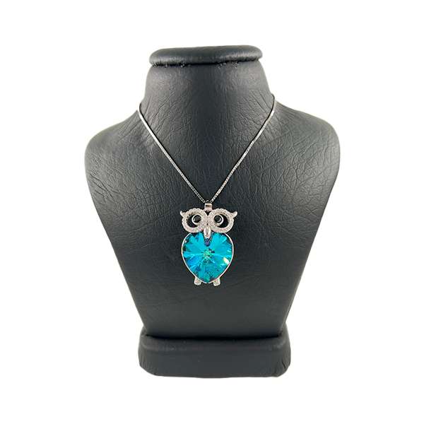 گردنبند نقره زنانه سواروسکی مدل جغد کد 300049