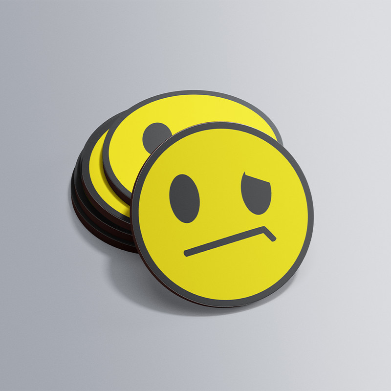 زیر لیوانی طرح ایموجی کد 01