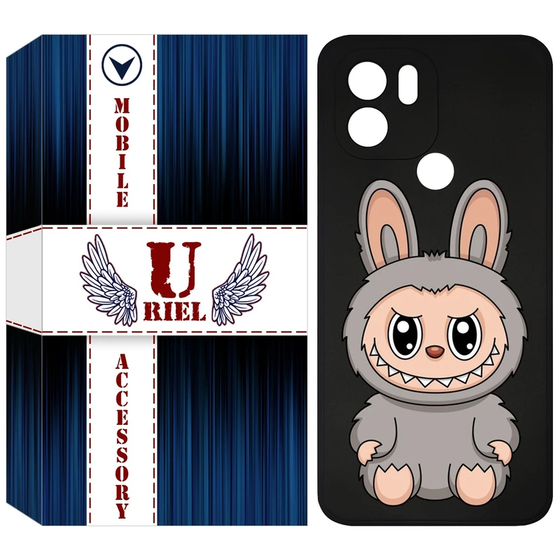 کاور یوریل قاب مدل KSH کد 142 طرح عروسک لبوبو مناسب برای گوشی موبایل شیائومی Redmi A1 Plus / A2 Plus / Poco C50