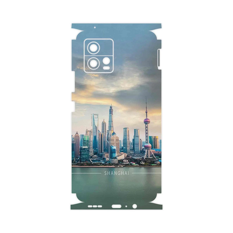 برچسب پوششی ماهوت مدل Shanghai_City-FullSkin مناسب برای گوشی موبایل موتورولا Moto G72