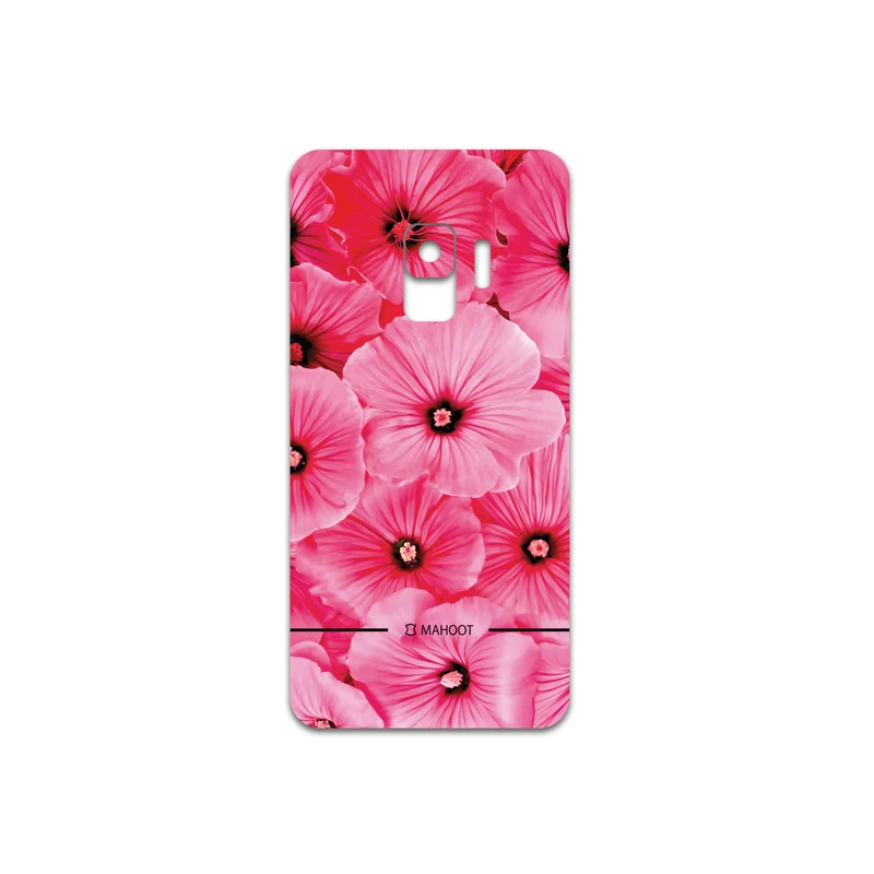 برچسب پوششی ماهوت مدل Pink-Flower مناسب برای گوشی موبایل سامسونگ Galaxy S9