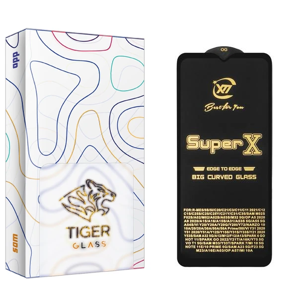محافظ صفحه نمایش تایگر گلس مدل SAM2 SuperX مناسب برای گوشی موبایل شیائومی Poco M5