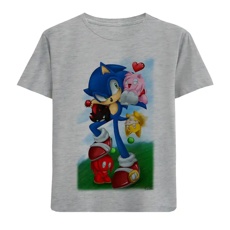 تی شرت آستین کوتاه بچگانه مدل سونیک F492