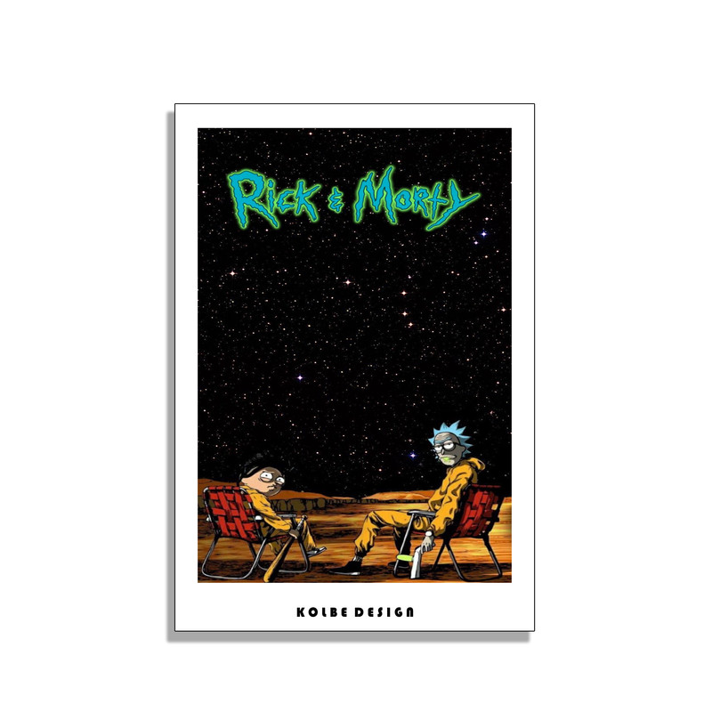 کارت پستال مدل ریک و مورتی بریکینگ بد کد 2281