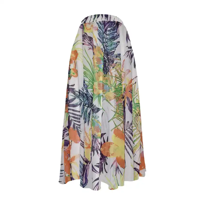 دامن کلوش زنانه مدل H62 رنگ سفید