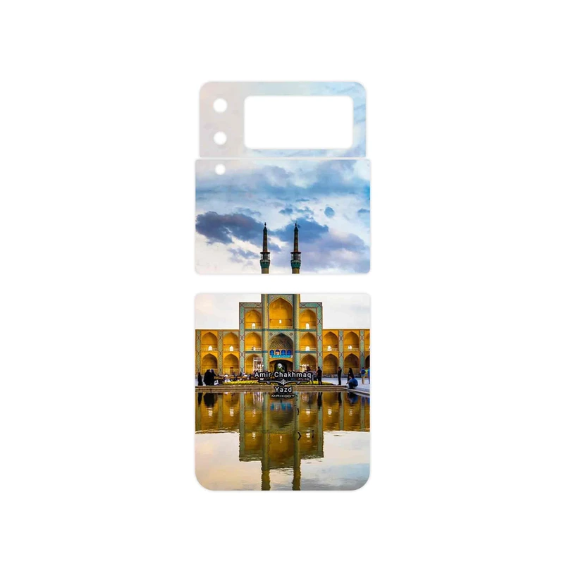 برچسب پوششی ماهوت مدل Amir Chakhmaq Square Yazd مناسب برای گوشی موبایل سامسونگ Galaxy Z Flip3 5G