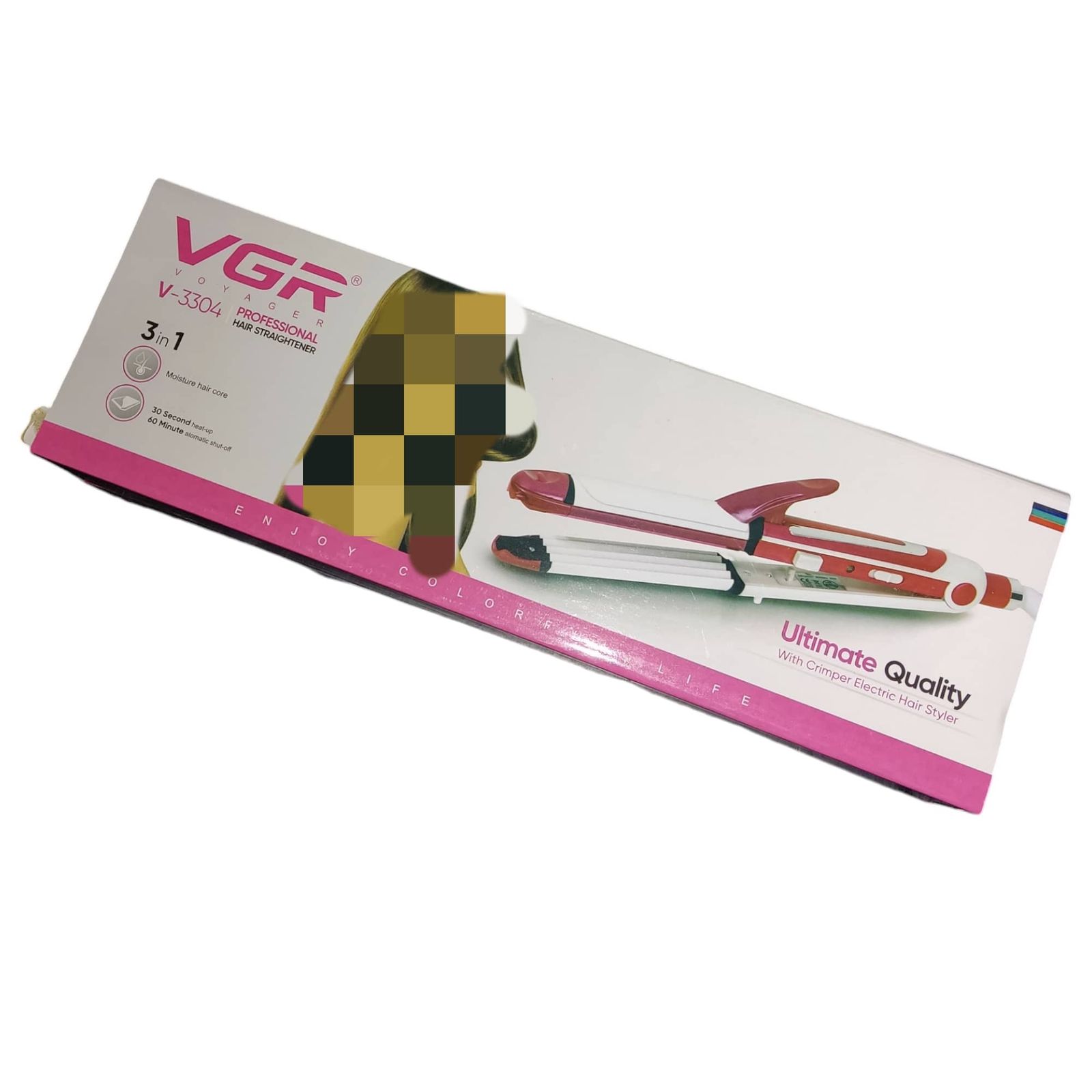 اتو و حالت دهنده ی مو وی جی ار مدل V-3304 -  - 3