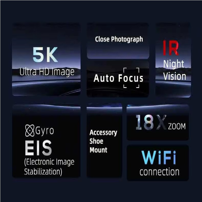 دوربین فیلم برداری مدل 5K 56MP UHD