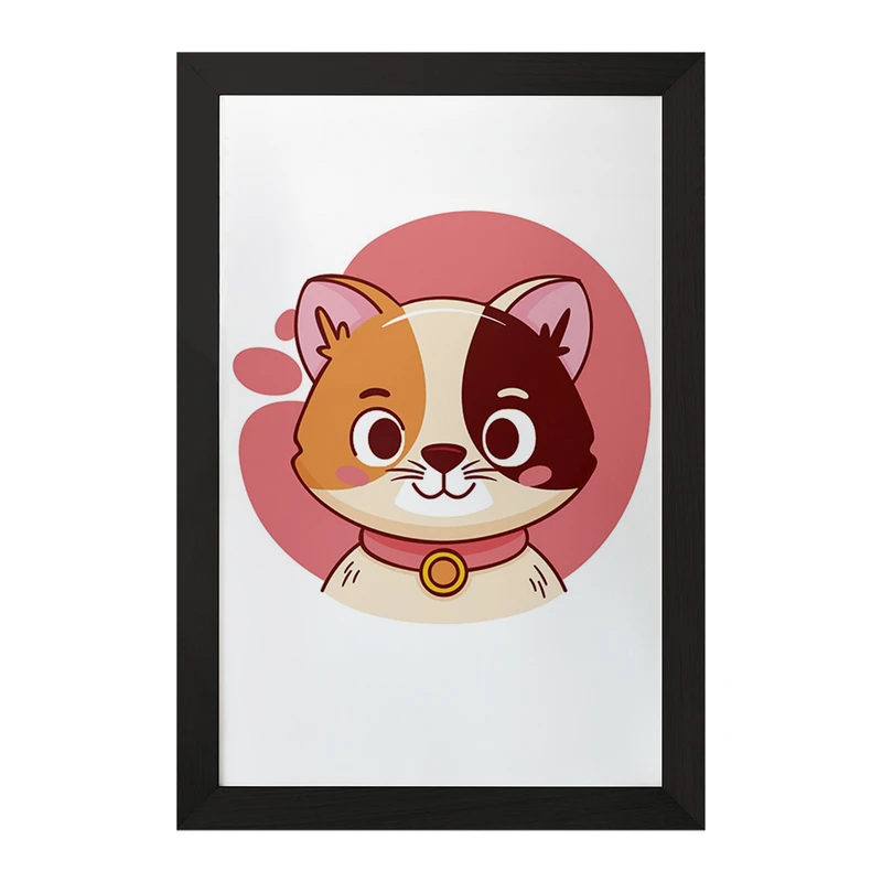 تابلو خندالو مدل گربه حیوانات بامزه کد 37162