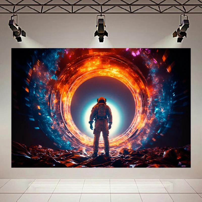 پوستر طرح فضانورد مدل دریچه کد PD20123