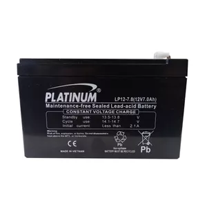 باتری یو پی اس 12 ولت 7 آمپر ساعت پلاتینیوم مدل PLT-12.7VAH