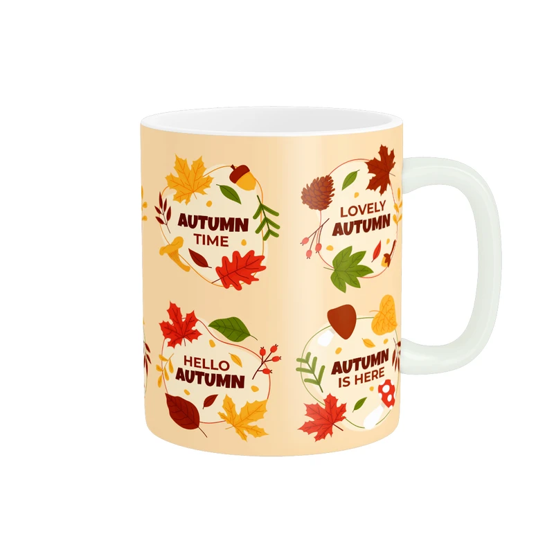 ماگ پادآفرین طرح پاییز دوست داشتنی کد PM688