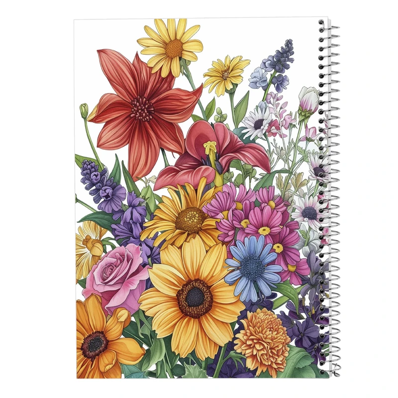 دفتر مشق 100 برگ مدوپد مدل گل کد DF13799