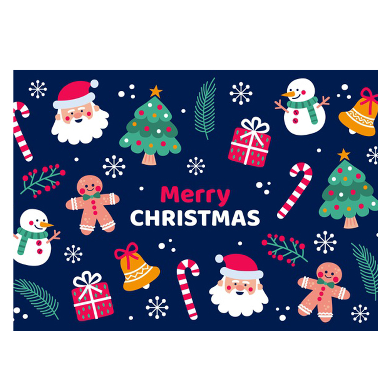 کارت پستال ماهتاب مدل کریسمس مبارک کد 5302