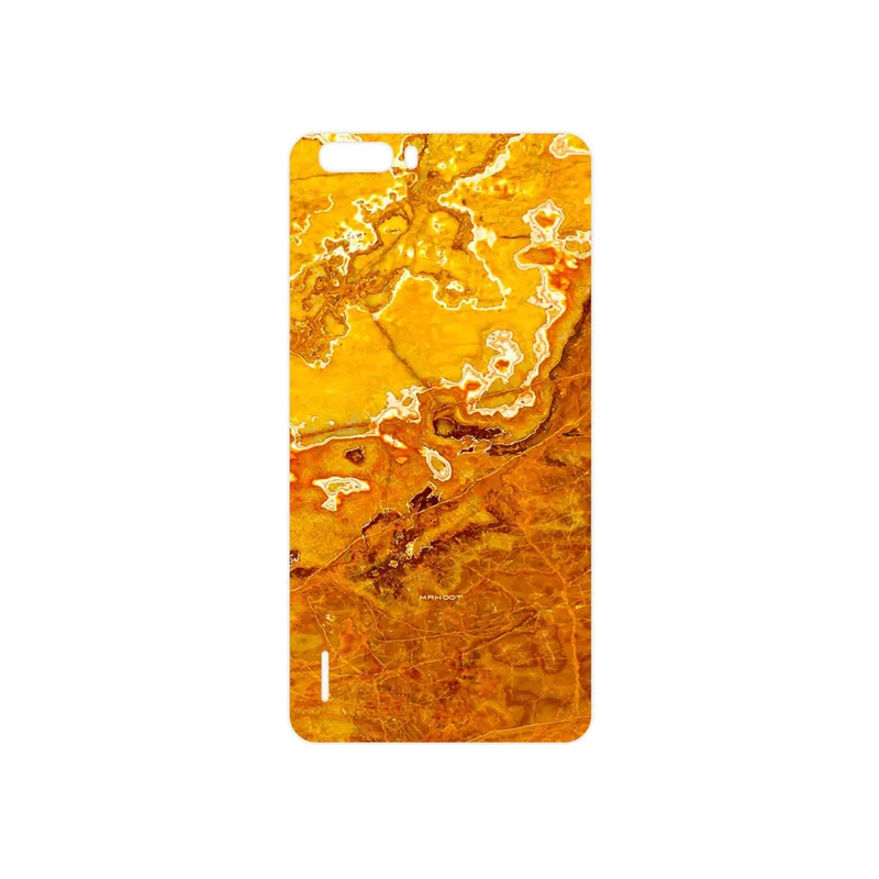 برچسب پوششی ماهوت مدل Gold Marble مناسب برای گوشی موبایل آنر 6 Plus