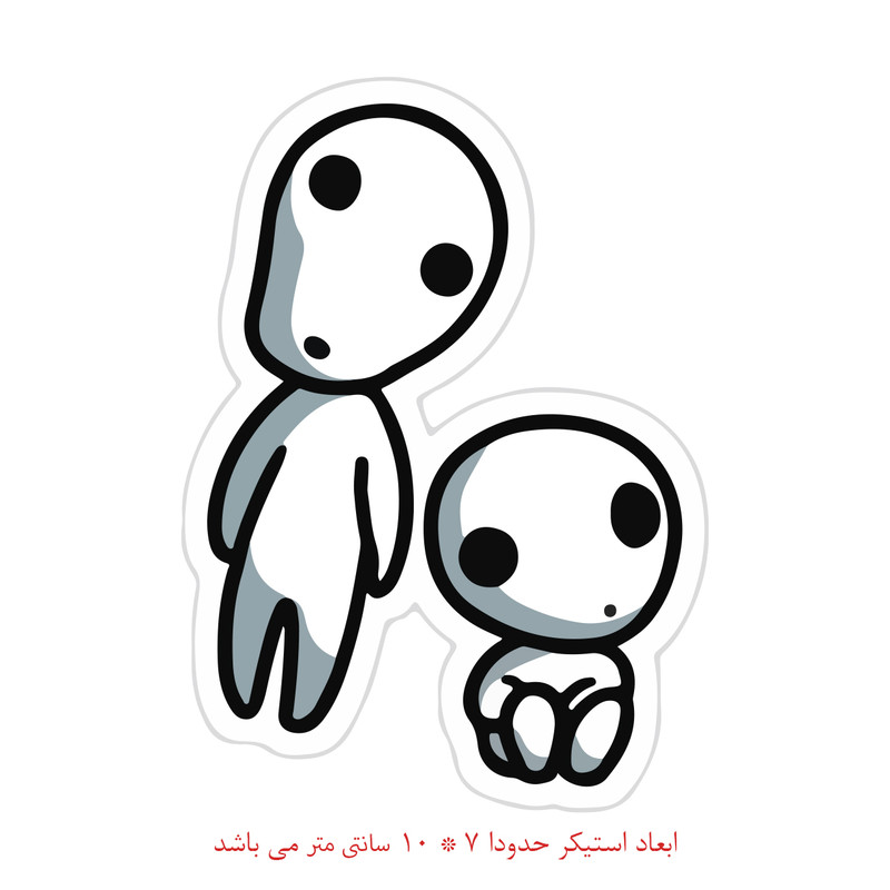 برچسب لپتاپ طرح شاهزاده مونونوکه کد 901