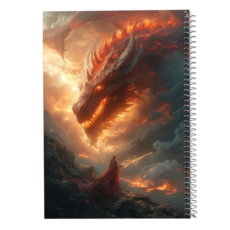 دفتر شطرنجی 50 برگ مدوپد طرح اژدها کد DF16635