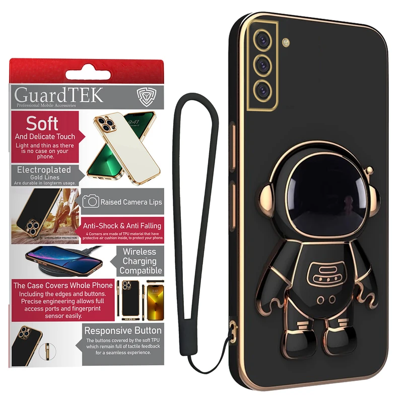 کاور گاردتک آساک مدل Astronaut Strap مناسب برای گوشی موبایل سامسونگ Galaxy S21 به همراه بندآویز