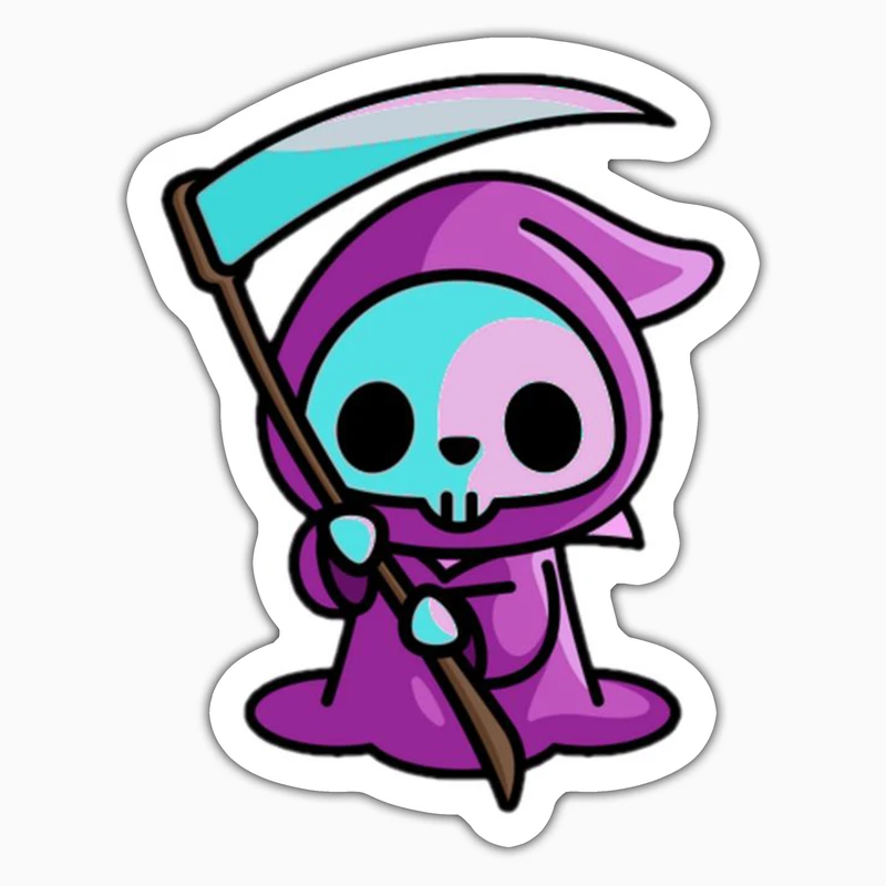 استیکر لپ تاپ و موبایل بووم طرح روح بامزه رنگی کد LA05