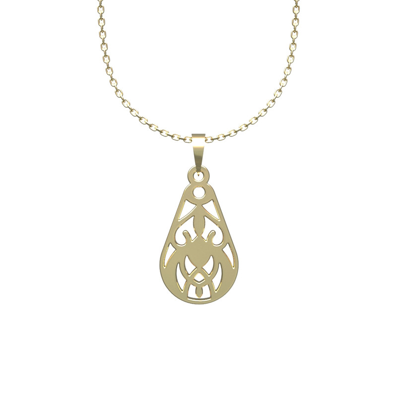 گردنبند طلا 18 عیار زنانه مدوپد مدل هندسی کد U2-1-1260 گردنبند طلا 18 عیار زنانه مدوپد مدل هندسی کد U2-1-1260